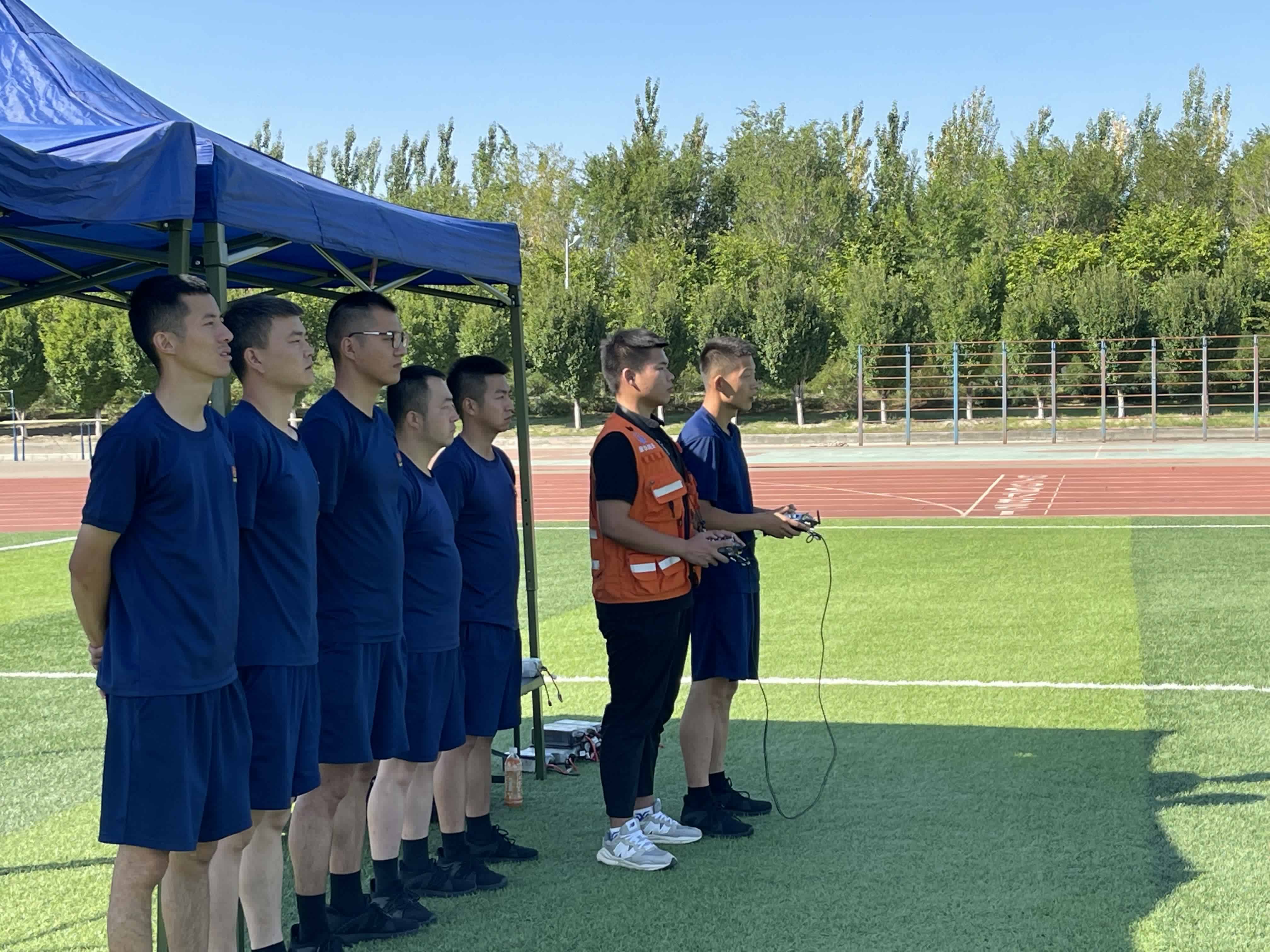 新疆消防無人機培訓學員合影